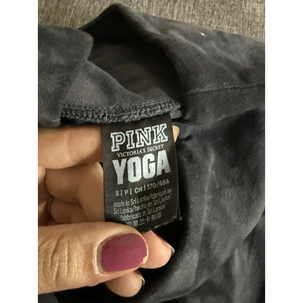 VICTORIA'S SECRET PINK COTTON HIGH WAIST BIKE SHORTS YOGA SIZE S